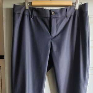 Banana Republic straight leg navy plaid pants